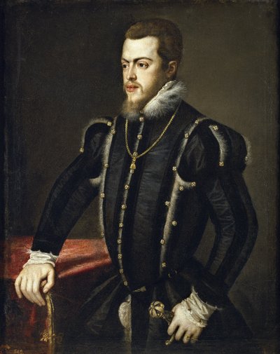 Portrait of Philip II by Tiziano Vecelli
